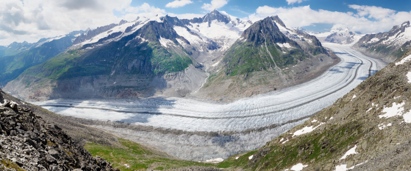 Aletschský ledovec (Grosse Aletschgletscher)